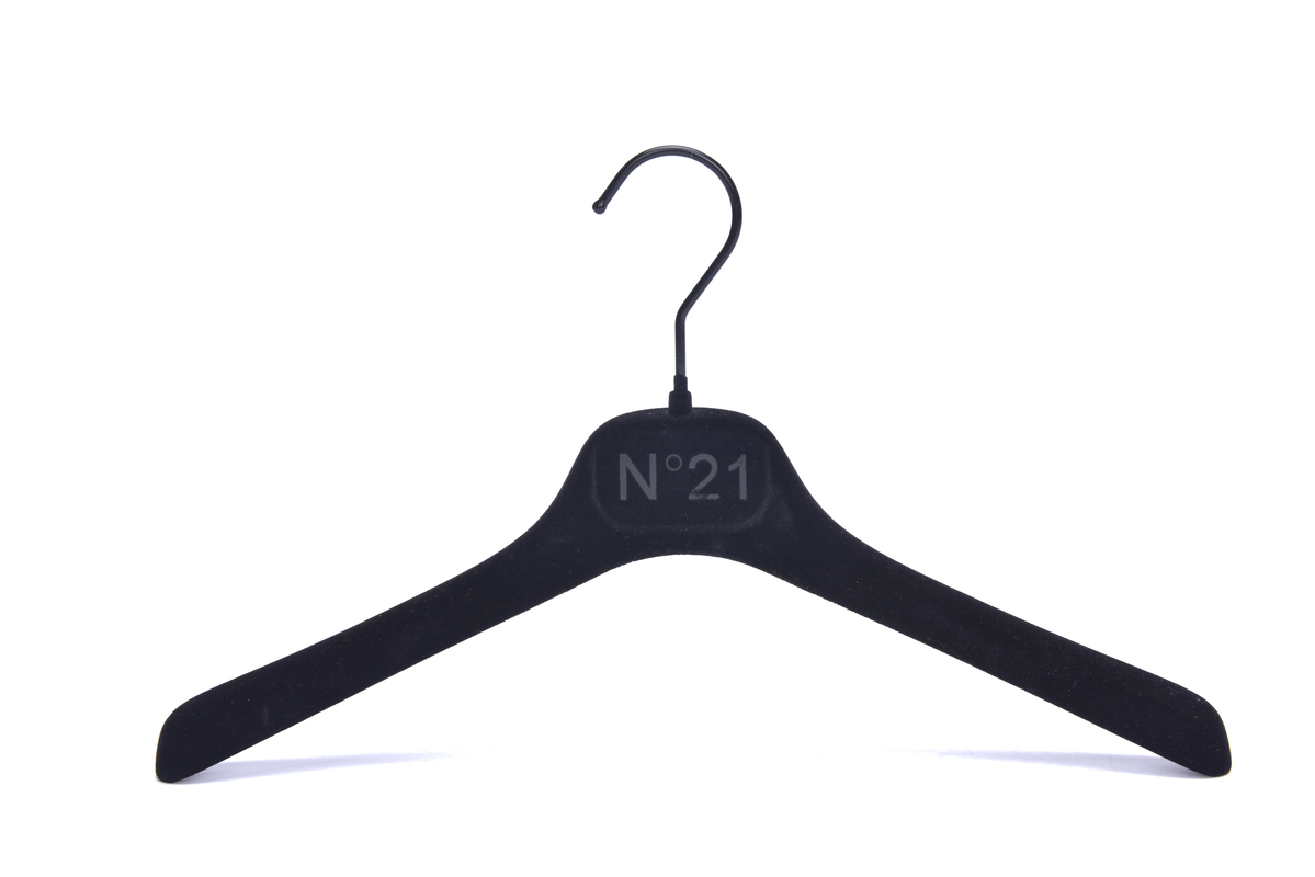 Flocking Plastic clothes hangers 